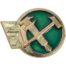 Эмблема ( знак ) петличная ( петлица ) МПС левая, цвет золотистая недорого