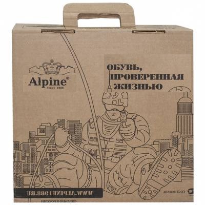 Ботинки с высоким берцем ( берцы ) Альпинист ( Alpine ) Crosser 756С демисезонные на молнии черные (1502882)