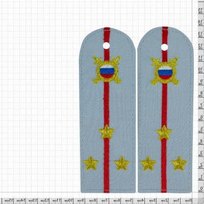 Погоны VT Полиция МВД Внутренняя служба повседневные на рубашку Старший лейтенант с эмблемой машинная вышивка пластик (2205219)