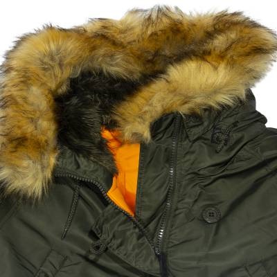 Куртка NORD DENALI STORM аляска HUSKY DENALI REPLICA GREY ORANGE темно-серая (1105851)