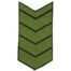 Знак - годичка ( нашивка шеврон ) VT нарукавный за выслугу лет ( по годам службы ) 21 год полевой (2508096)