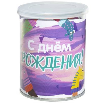 Носки VS в банке консервированные подарочные С Днем рождения! (4807027)