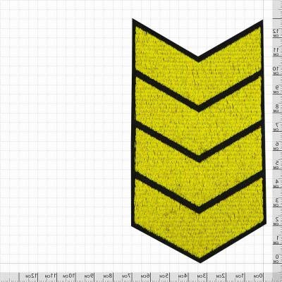 Знак - годичка ( нашивка шеврон ) VT нарукавный за выслугу лет ( по годам службы ) 20 лет вышитый на липучке (2508020)