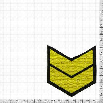 Знак - годичка ( нашивка шеврон ) VT нарукавный за выслугу лет ( по годам службы ) 10 лет вышитый на липучке (2508010)