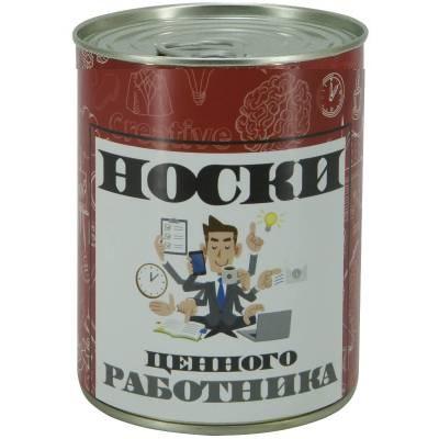 Носки VS в банке консервированные подарочные Носки ценного работника (4807095)