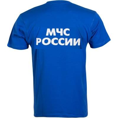 Футболка VT форменная МЧС России EMERCOM вышитая голубая (1208015)