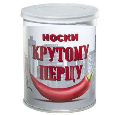 Носки VS в банке консервированные подарочные Носки крутому перцу (4807078)