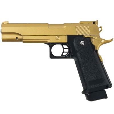 Пистолет GALAXY пневматический страйкбольный Colt 1911 магазин 16 шт калибр 6 мм золотистый (3219041)