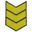 Знак - годичка ( нашивка шеврон ) VT нарукавный за выслугу лет ( по годам службы ) 15 лет вышитый (2508040)
