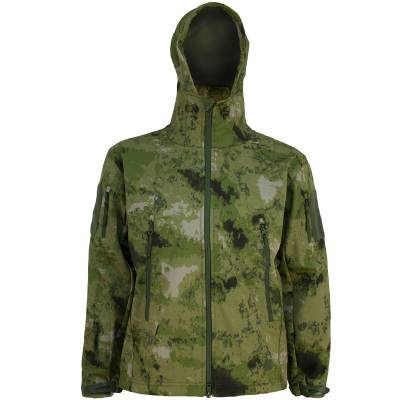 Куртка TAC SoftShell тактическая демисезонная ветровлагозащитная мембрана камуфлированная A-TACS FG (1105032)