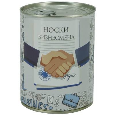 Носки VS в банке консервированные подарочные Носки бизнесмена (4807017)