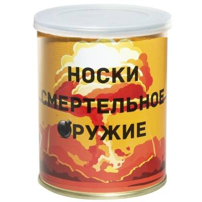 Носки VS в банке консервированные подарочные Носки смертельное оружие (4807103)