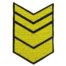 Знак - годичка ( нашивка шеврон ) VT нарукавный за выслугу лет ( по годам службы ) 12 лет вышитый (2508037)