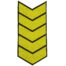 Знак - годичка ( нашивка шеврон ) VT нарукавный за выслугу лет ( по годам службы ) 25 лет вышитый (2508050)