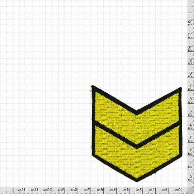 Знак — годичка ( нашивка шеврон ) нарукавный за выслугу лет ( по годам службы ) 10 лет вышитый Знак - годичка ( нашивка шеврон ) VT нарукавный за выслугу лет ( по годам службы ) 10 лет вышитый (2508035)