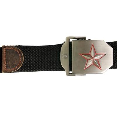 Ремень стропа брючный мужской с бляхой ( пряжкой ) Star DG628, цвет черный Ремень VT стропа брючный мужской с бляхой ( пряжкой ) Star DG628 черный (1606068)