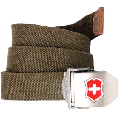 Ремень стропа брючный мужской с бляхой ( пряжкой ) Victorinox D115-21, цвет оливковый Ремень стропа брючный мужской с бляхой ( пряжкой ) Victorinox D115-21, цвет оливковый в военторге