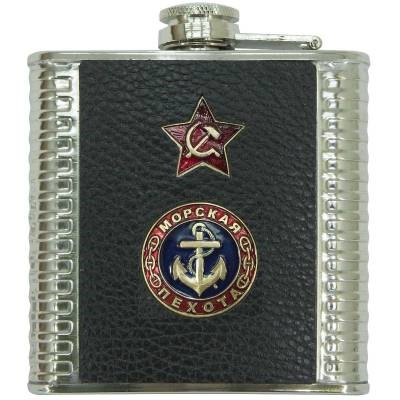 Фляга подарочная VS с символикой Морская пехота Звезда СССР 6 OZ-180 (4608973)