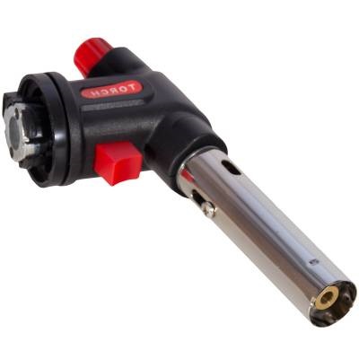 Горелка газовая Multi purpose torch piezo ignition 504C c пьезоподжигом, цвет черная недорого