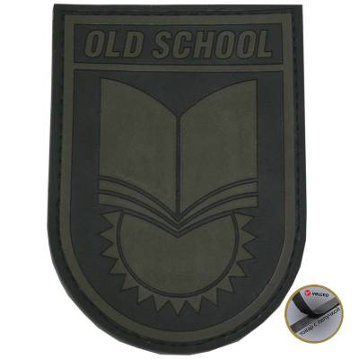 Нашивка ( шеврон патч patch ) тактическая OLD SCHOOL 4 3D PVC ( пластизоль ) дешево