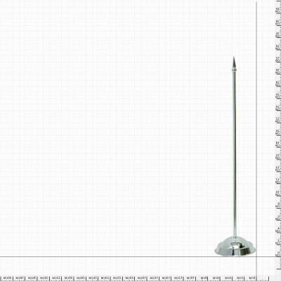 Подставка ( флагшток ) настольная для 1 флага 15х22 330 мм пластик серебристая дешево