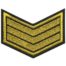 Нашивка ( шеврон ) на рукав Курсовка 3-й курс вышитая галочка черная дешево