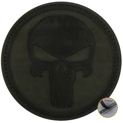 Нашивка ( шеврон патч patch ) тактическая Punisher ( каратель ) 5 3D PVC ( пластизоль ) недорого