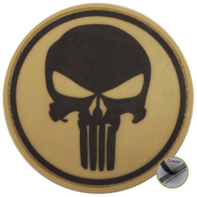 Нашивка ( шеврон патч patch ) тактическая Punisher ( каратель ) 4 3D PVC ( пластизоль ) по доступной цене