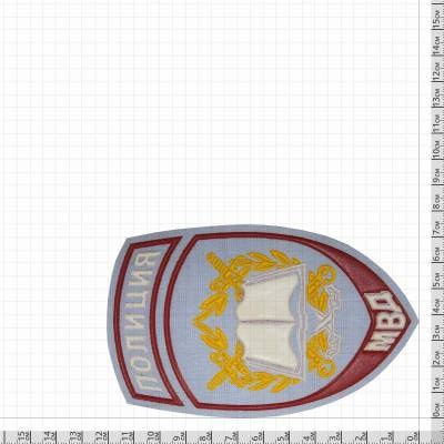 Нашивка ( шеврон ) на рукав Полиция Образовательные учреждения МВД России 7,5х12 пластизолевая, цвет голубая недорого