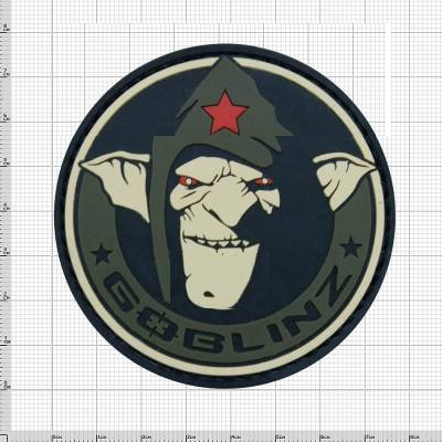 Нашивка ( шеврон патч patch ) тактическая GOBLINZ ( ГОБЛИН ) 3D PVC ( пластизоль ) по низкой цене