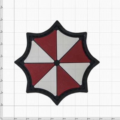 Нашивка ( шеврон патч patch ) тактическая UMBRELLA CORPORATION 3D PVC дешево