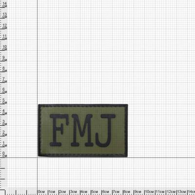 Нашивка ( шеврон патч patch ) тактическая FMJ 3D PVC ( пластизоль ) дешево