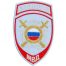 Нашивка ( шеврон ) на рукав Полиция ООП вышитая, цвет серо-голубая дешево
