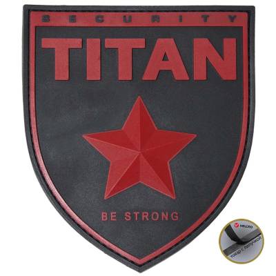 Нашивка ( шеврон патч patch ) тактическая TITAN SECURITY be strong 3D PVC дешево