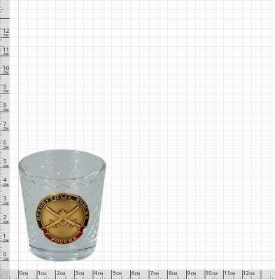 Набор подарочный с символикой Сухопутные войска Служу Отечеству графин ( штоф ) низкий + 6 стопок ( рюмок ) оптом
