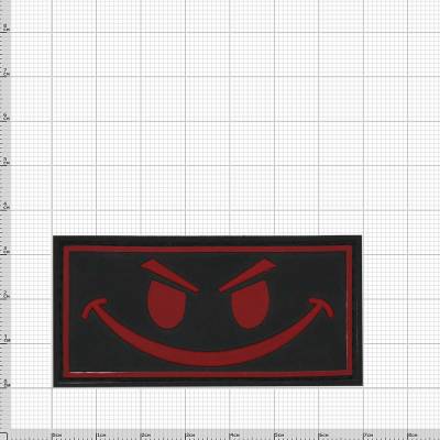 Нашивка ( шеврон патч patch ) тактическая Smile 2 3D PVC ( пластизоль ) дешево