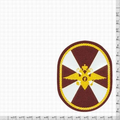 Нашивка ( шеврон ) на рукав ВВ МВД России 7х9 пластизолевая, цвет краповая дешево