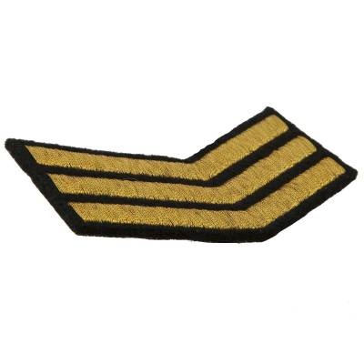 Нашивка ( шеврон ) на рукав Курсовка 3-й курс вышитая галочка черная Нашивка ( шеврон ) на рукав Курсовка 3-й курс вышитая галочка черная в Москве