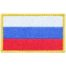 Нашивка ( шеврон патч patch ) тактическая флаг России ( триколор ) 7,8х5, цвет желтая в военторге