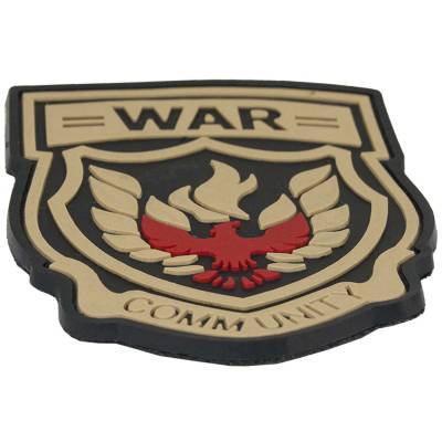 Нашивка ( шеврон патч patch ) тактическая WAR COMMUNITY 3D PVC дешево