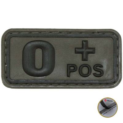 Нашивка ( шеврон патч patch ) тактическая Группа крови O ( I ) Rh+ 3D PVC в военторге