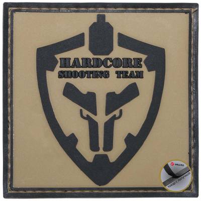 Нашивка ( шеврон патч patch ) тактическая HARDCORE SHOOTING TEAM 3D PVC в военторге