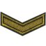 Нашивка ( шеврон ) на рукав Курсовка 1-й курс вышитая галочка черная в военторге