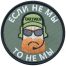 Нашивка ( шеврон патч patch ) тактическая Если не мы, то не мы вышитая на липучке D-7,5, цвет оливковая в военторге