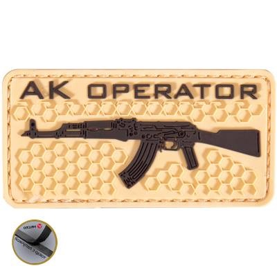 Нашивка ( шеврон патч patch ) тактическая АК OPERATOR 3D PVC ( пластизоль ) на липучке 8х4 в Москве