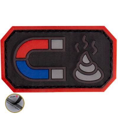 Нашивка ( шеврон патч patch ) тактическая Shit Magnet 3D PVC ( пластизоль ) на липучке в Москве