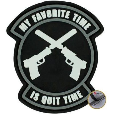 Нашивка ( шеврон патч patch ) тактическая MY FAVORITE TIME 3D PVC ( пластизоль ) в Москве