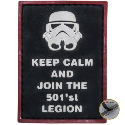 Нашивка ( шеврон патч patch ) тактическая STAR WARS KEEP CALM and JOIN THE 501 в Москве