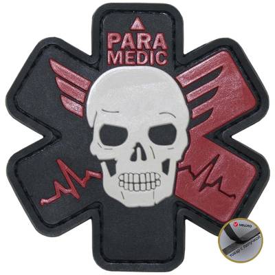 Нашивка ( шеврон патч patch ) тактическая PARAMEDIC 3D PVC ( пластизоль ) в Москве