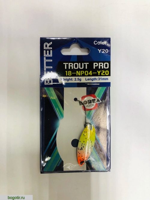 Блесна BETTER trout pro 2.5g-31mm.K (Арт. RS23786)